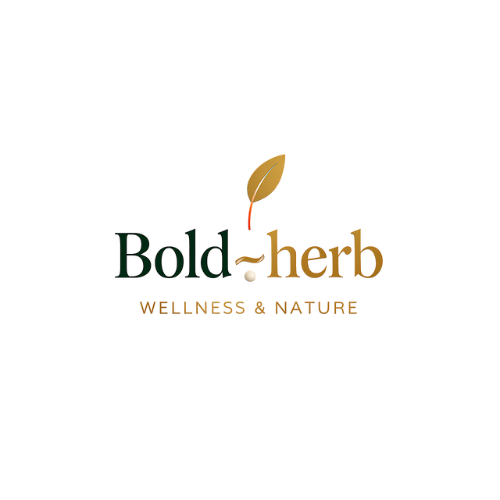 Logo officiel bold-herb — marque de beauté, bien-être naturel et collagène premium